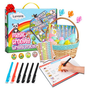Magic Grooved Writing Practice for Kids , Reusable Handwriting Practice kit.